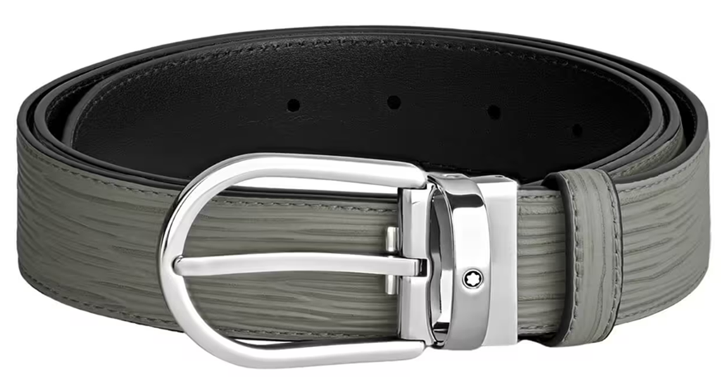 Thắt Lưng MontBlanc Horseshoe Buckle 'Grey' 199644