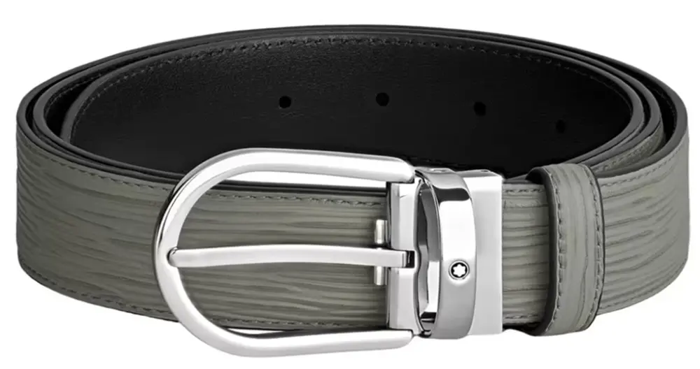 Thắt Lưng MontBlanc Horseshoe Buckle 'Grey' 199644