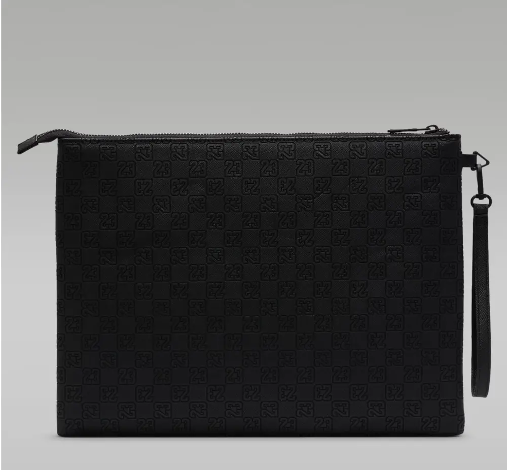 Túi Nike Jordan Monogram Pouch Bag ‘Black’ LM0989-023 - Ảnh 4