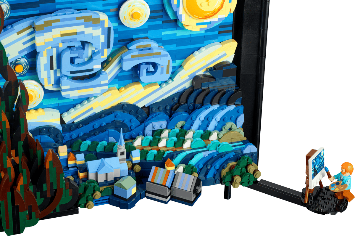 Alternative view of Mô hình lego Vincent van Gogh - The Starry Night 21333