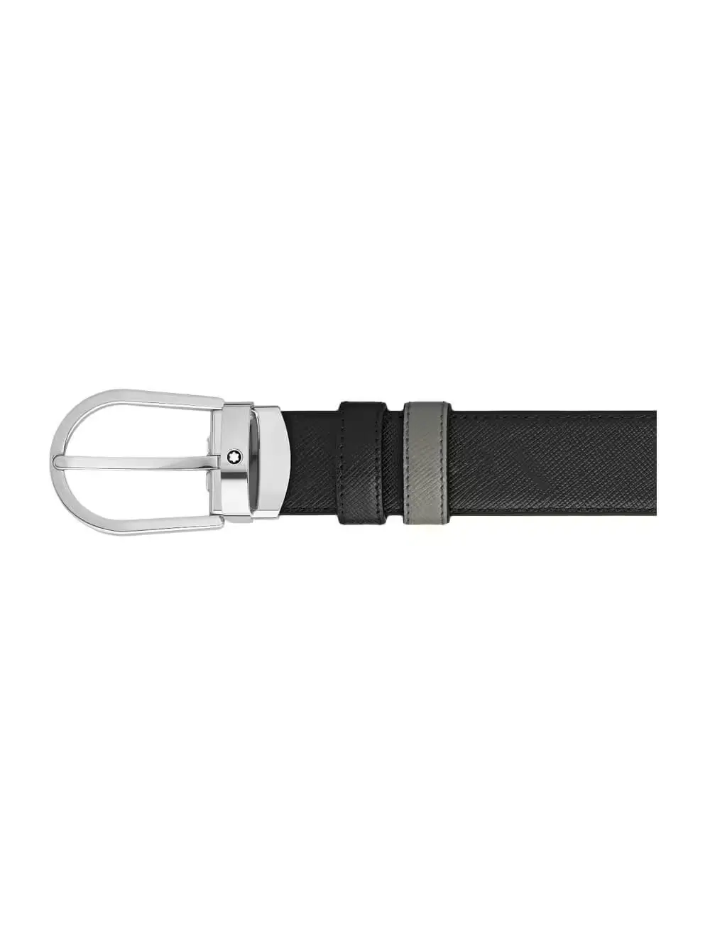 Thắt Lưng MontBlanc Horseshoe Buckle 'Black' 220019 - Ảnh 3