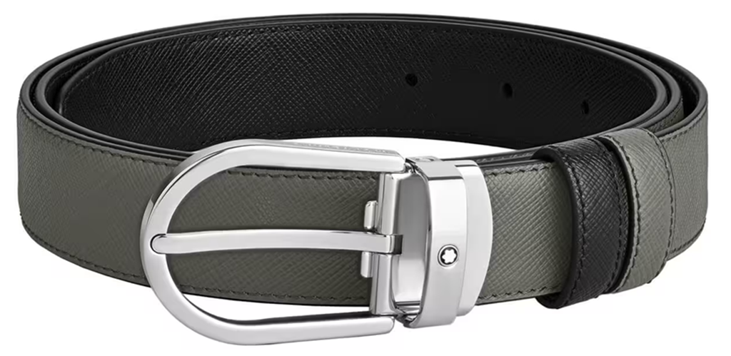 Thắt Lưng MontBlanc Horseshoe Buckle 'Black' 220019