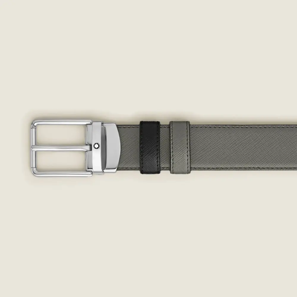 Alternative view of Thắt Lưng MontBlanc Medium Reversible 'Grey' 220026