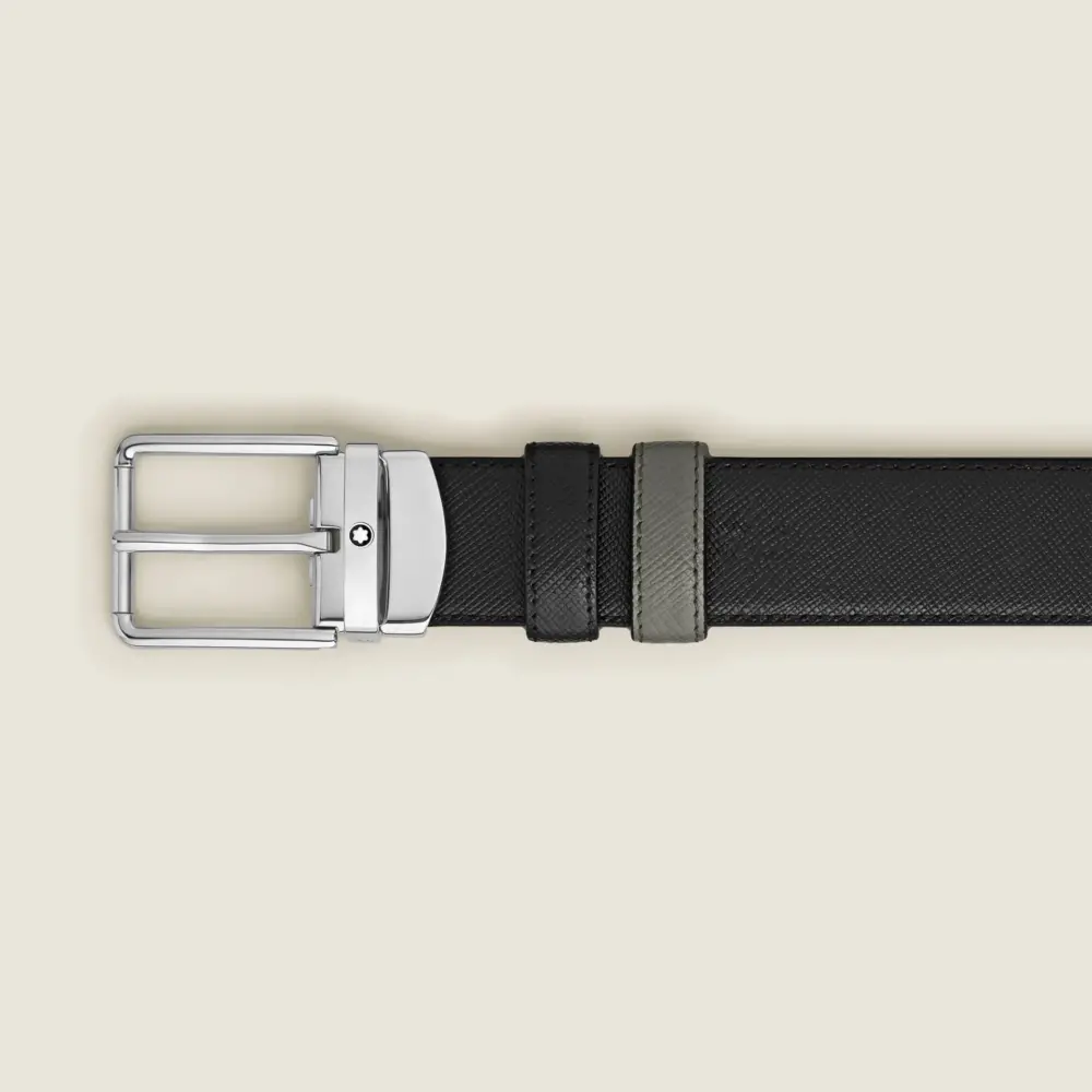 Thắt Lưng MontBlanc Medium Reversible 'Grey' 220026 - Ảnh 3