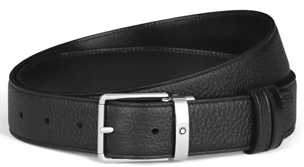 Thắt Lưng MontBlanc Everyday Grain Leather 'Black' 222183