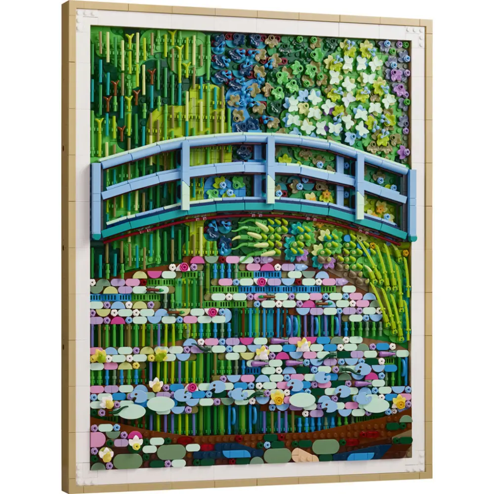 Mô hình LEGO ART Monet Waterlilies Bridge 31220