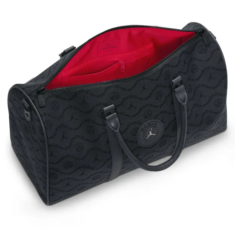 Túi Nike Air Jordan x Paris Saint-Germain Monogram Duffel 'Black' IQ3208-060 - Ảnh 3