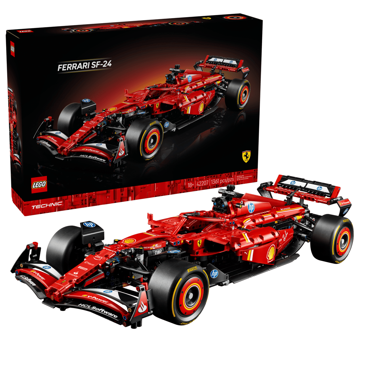 Mô hình Lego Ferrari SF-24 F1 Car 42207 - Ảnh 5
