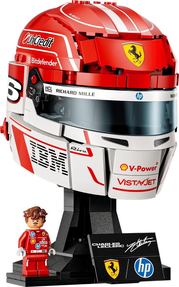 Mô hình lego Scuderia Ferrari HP Charles Leclerc Helmet 43014 - Ảnh 5