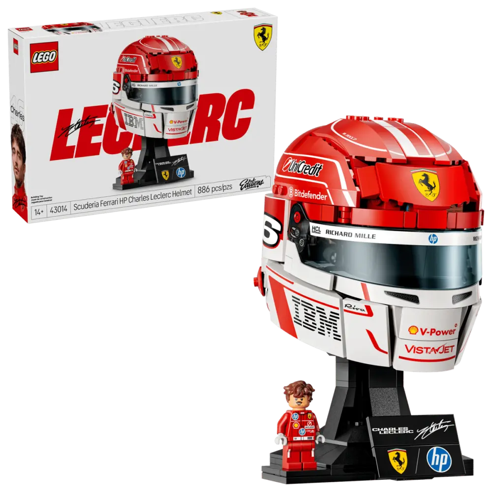 Mô hình lego Scuderia Ferrari HP Charles Leclerc Helmet 43014 - Ảnh 4