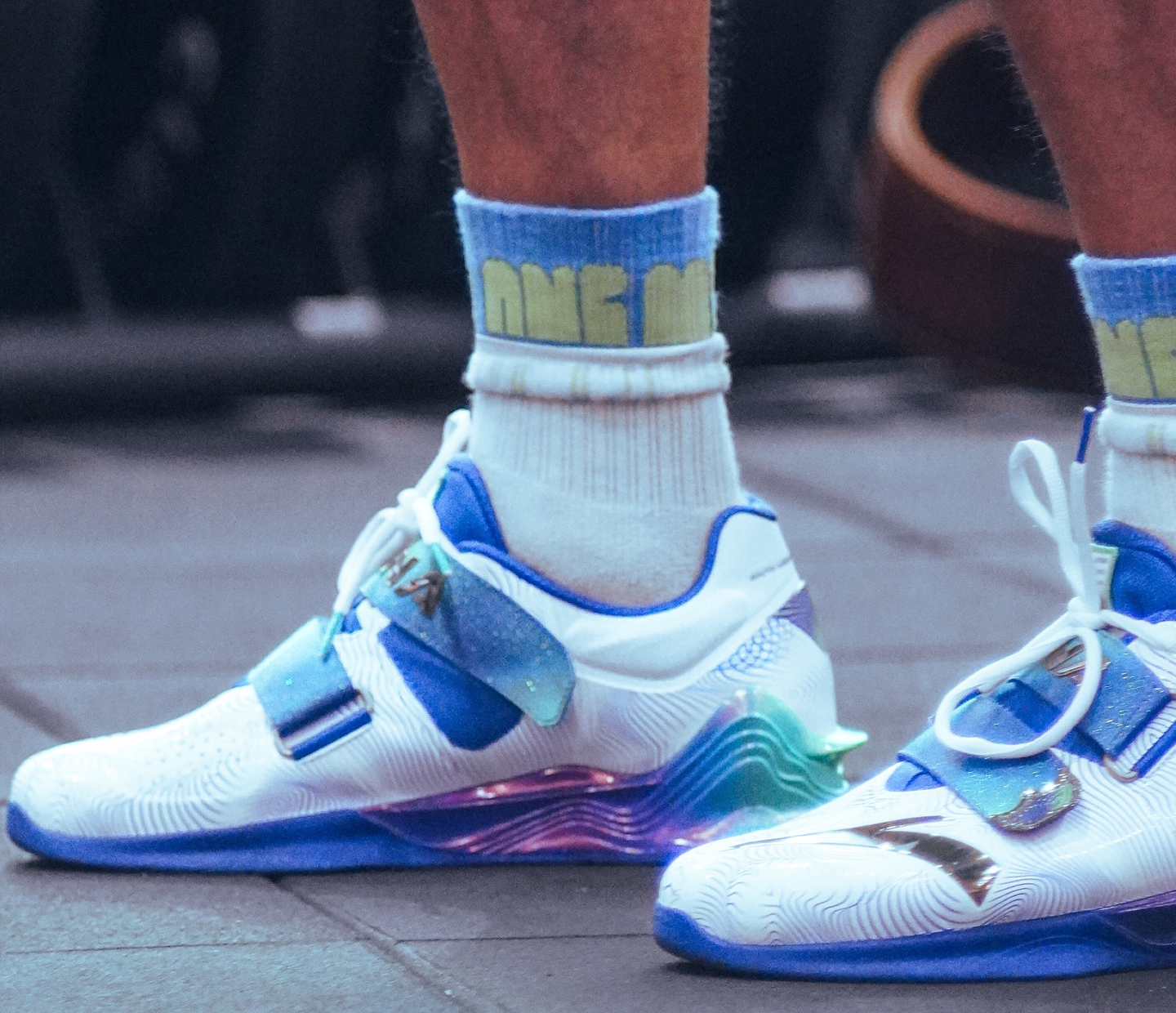 Giày Anta Cross Training Weightlifting ‘White Blue’ 412440101-6 - Ảnh 6