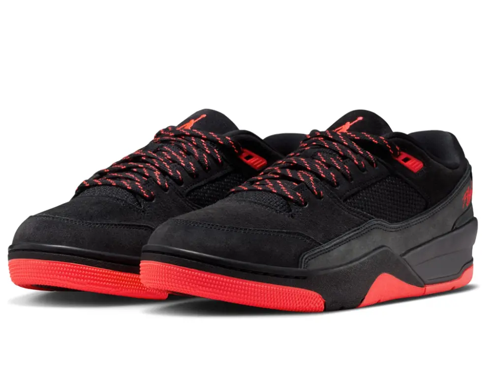 Giày Nike Jordan Flight Court 23 'Black Infrared' HF3255-011 - Ảnh 5