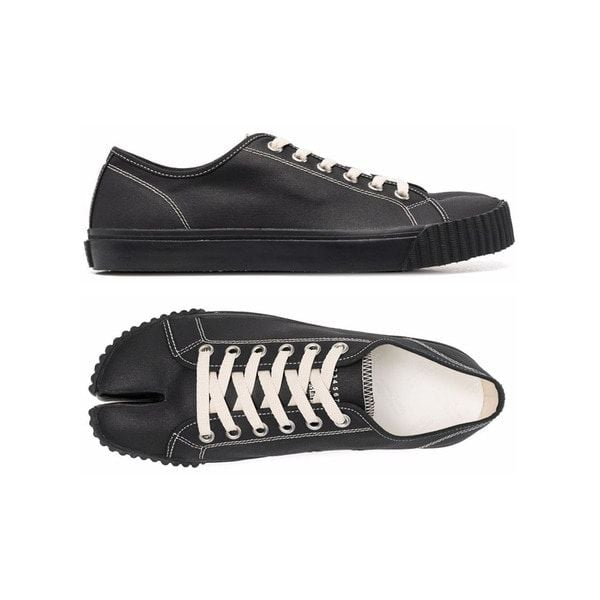 Giày Maison Margiela Tabi Low Canvas Sneakers 'Black' S37WS0581P4472H1669 - Ảnh 3