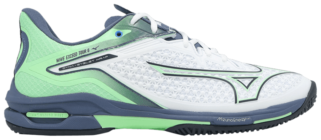 Giày Mizuno Wave Exceed Tour 6 AC ‘White India Ink Mint’ 61GA247037