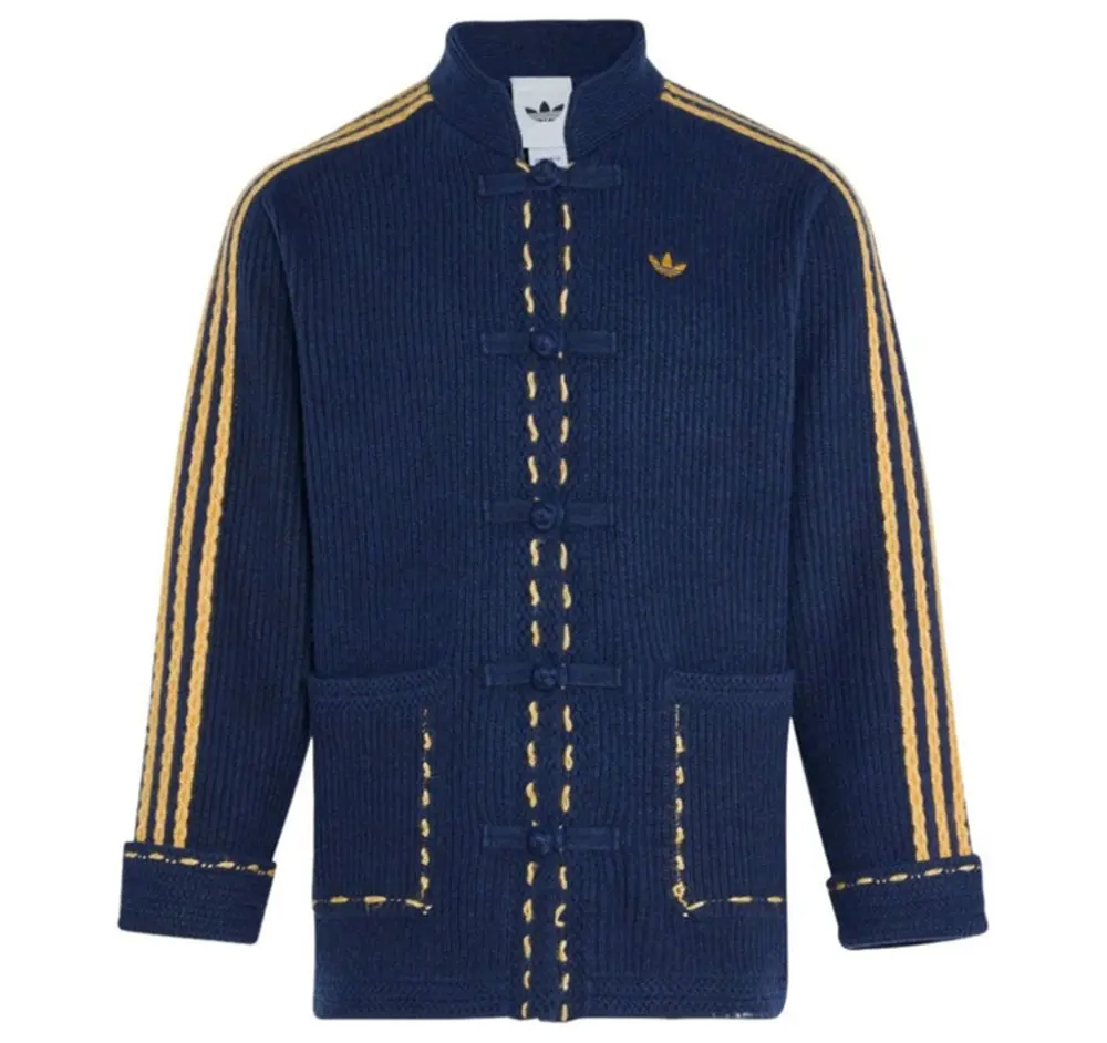Áo Adidas New Year Knit Jacket Asia Sizing 'Navy' KR5064
