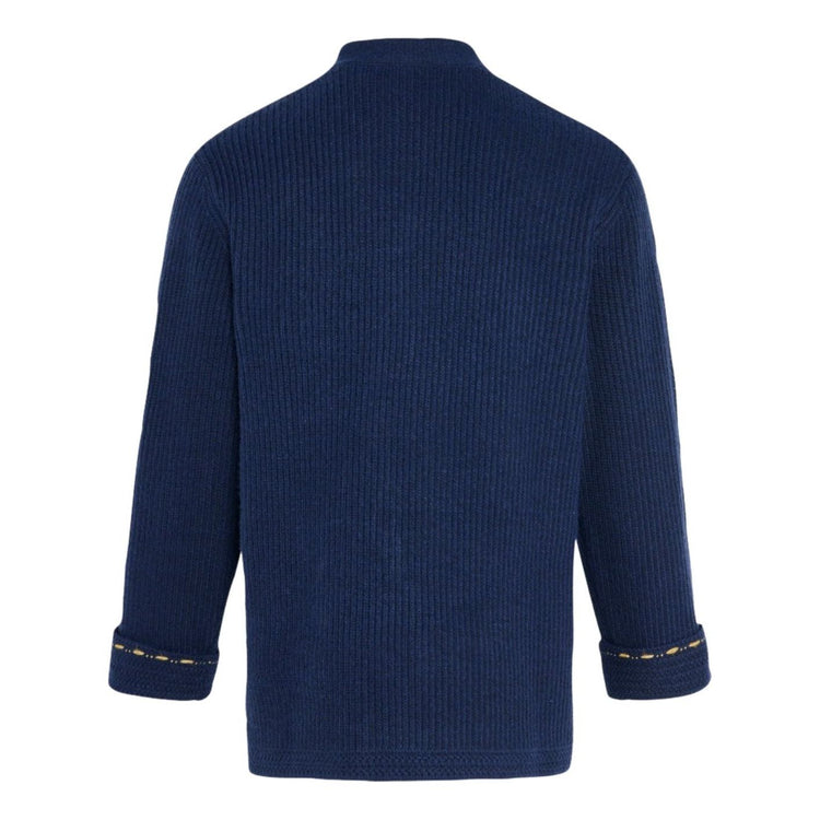 Alternative view of Áo Adidas New Year Knit Jacket Asia Sizing 'Navy' KR5064
