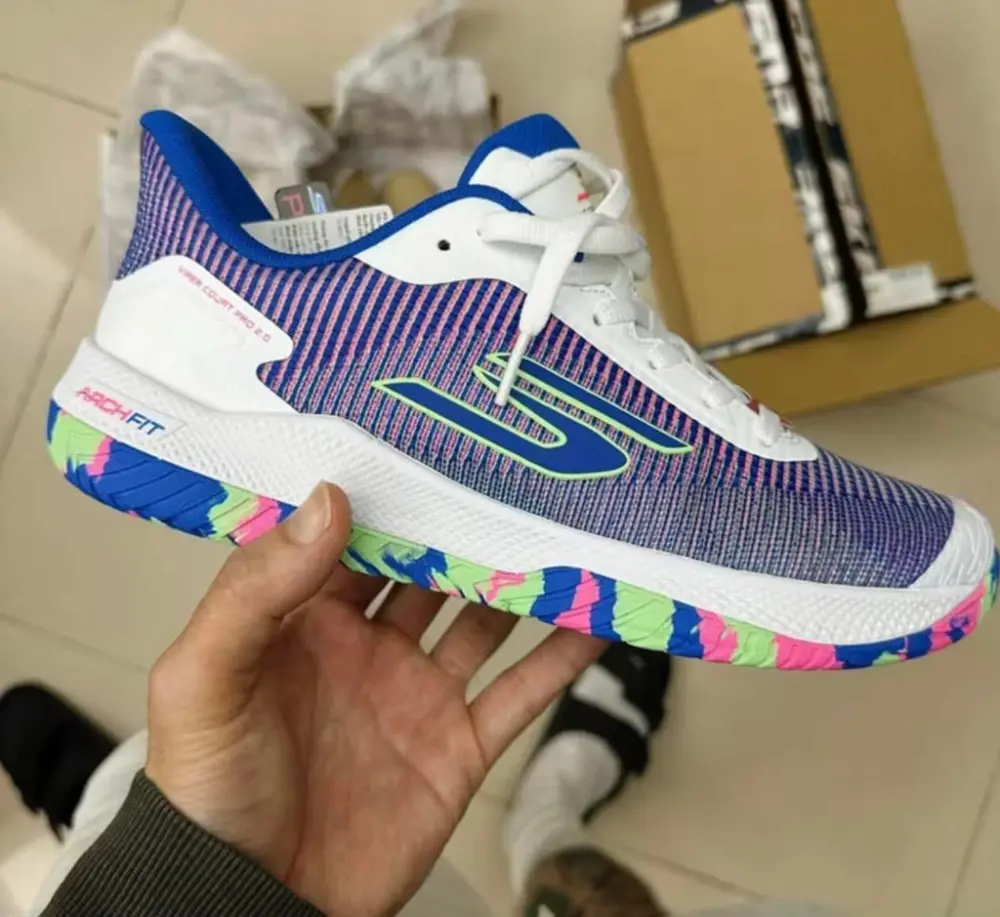 Giày Skechers Viper Court Pro 2.0 ‘White’ 246109-WBLP - Ảnh 3