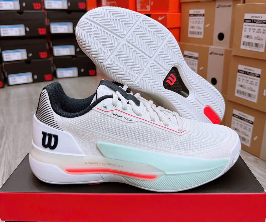 Giày Wilson Rush Tour 5 'White Coral' WRS338250 - Ảnh 6