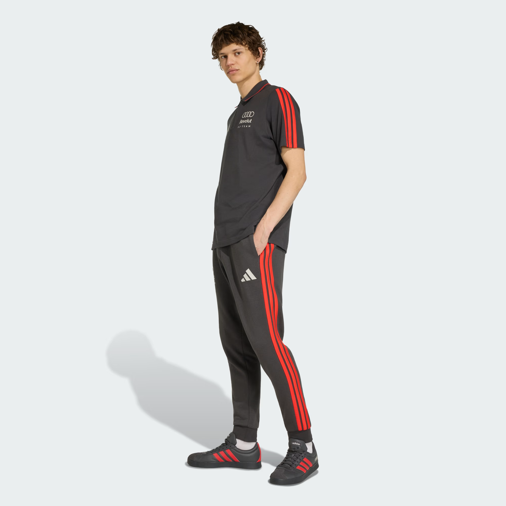Áo Adidas Polo Audi Revolut F1 ‘Utility Black’ KE6785 - Ảnh 4