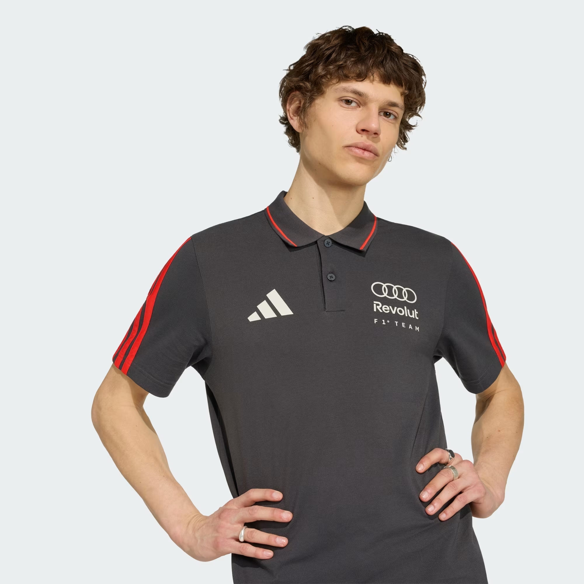 Áo Adidas Polo Audi Revolut F1 ‘Utility Black’ KE6785 - Ảnh 6