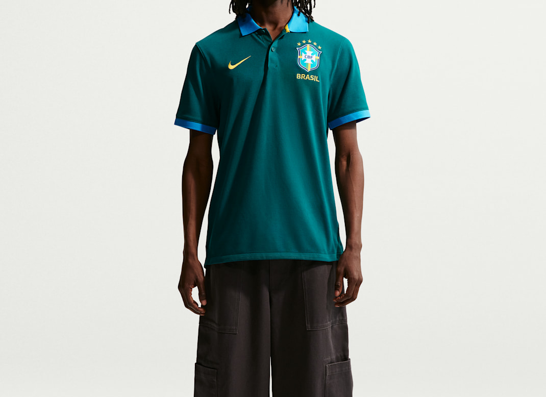 Áo Nike Brazil The Nike Polo ‘Geode Teal’ IB6200-381 - Ảnh 4