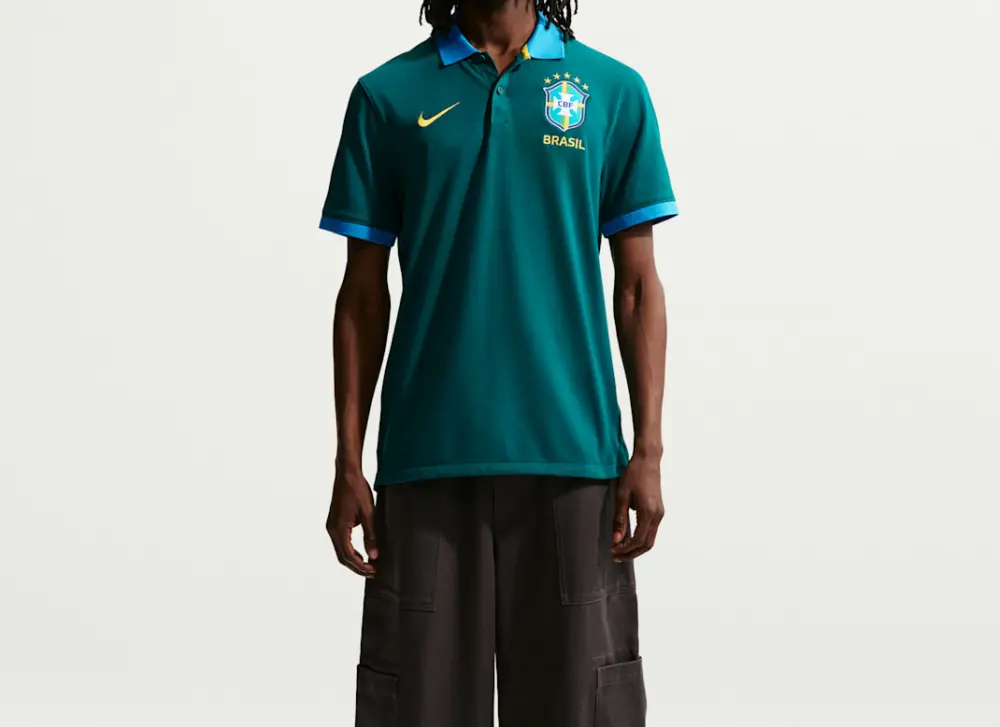 Áo Nike Brazil The Nike Polo ‘Geode Teal’ IB6200-381 - Ảnh 4
