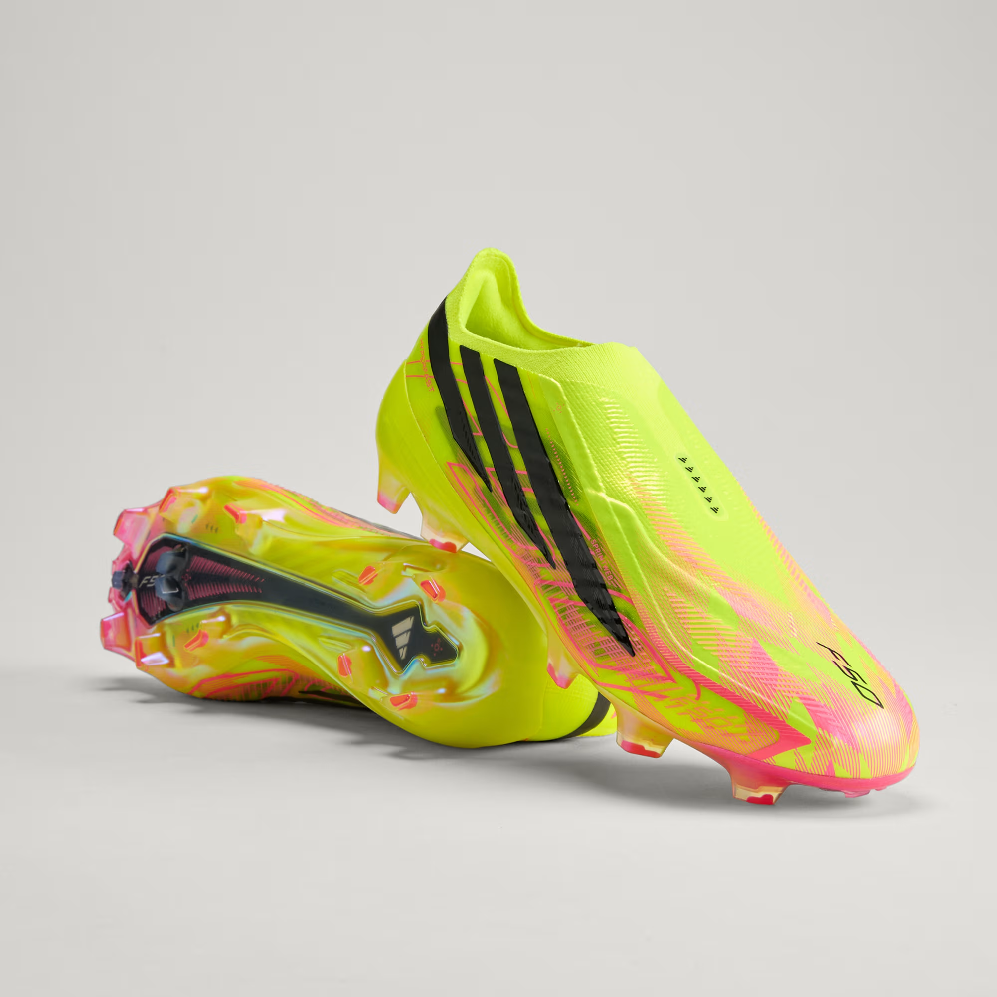 Giày adidas F50 Hyperfast Elite Laceless FG 'Too Light Pack' KK1031 - Ảnh 4