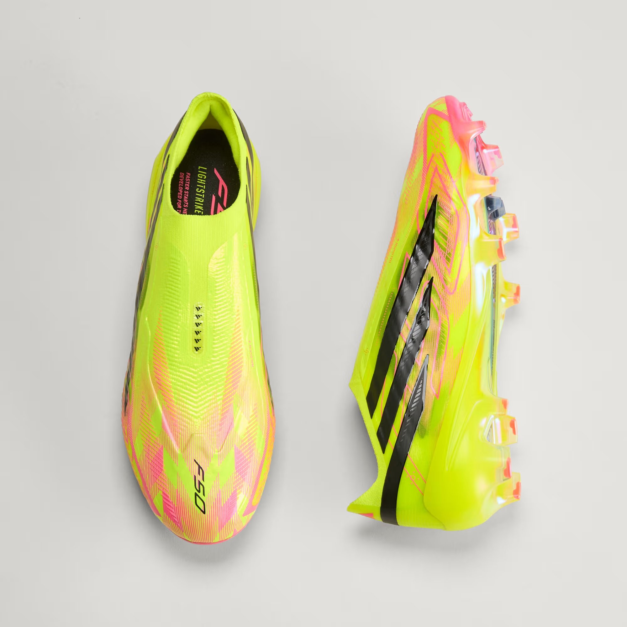 Giày adidas F50 Hyperfast Elite Laceless FG 'Too Light Pack' KK1031 - Ảnh 3