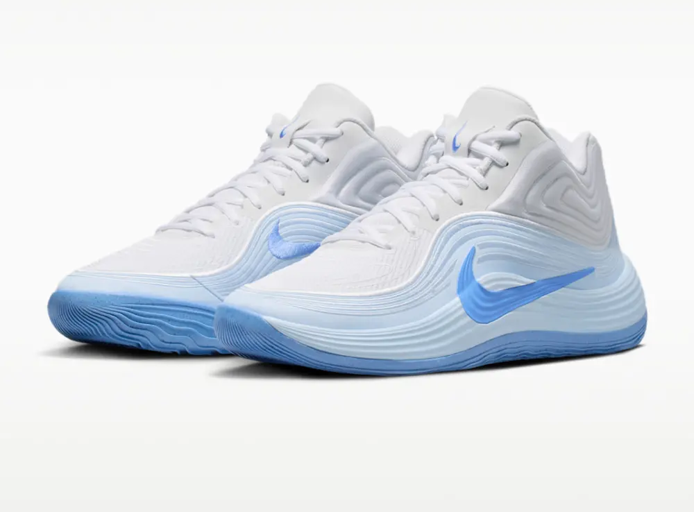 Alternative view of Giày Nike Precision 8 Mid ‘White Hydrogen Blue’ IH1105-110