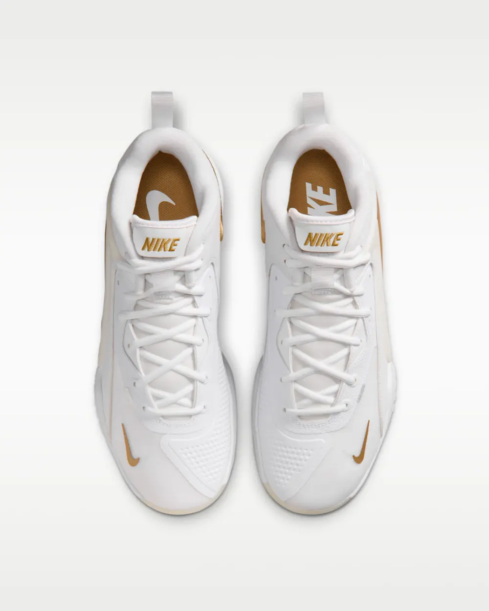 Alternative view of Giày Nike HyperSet 2 'White Metallic Gold' FQ7070-104