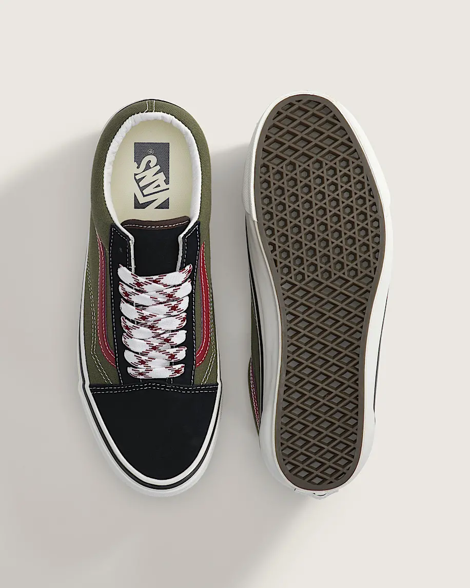 Giày Vans Premium Old Skool 'Olive Green' VN000D9JBKO - Ảnh 5