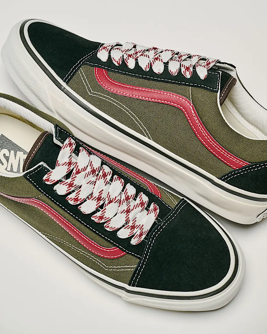 Giày Vans Premium Old Skool 'Olive Green' VN000D9JBKO - Ảnh 3