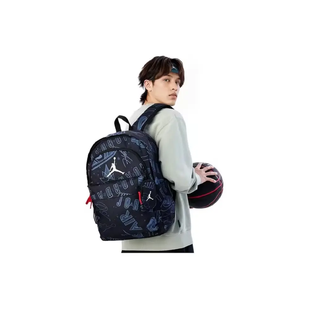 Alternative view of Balo Nike Jordan Polyester Backpack ‘Black’ JD2513167GS-002