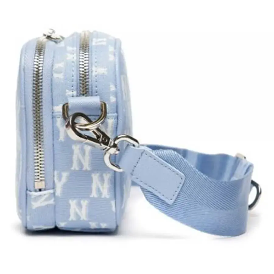 Túi MLB Monogram Jacquard Mini 'Blue' 3ACRS022N-50BLL - Ảnh 3
