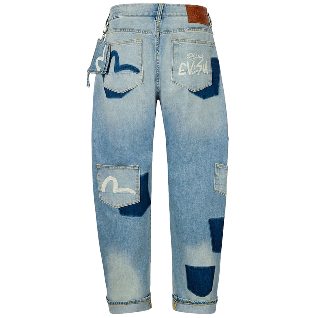 Quần Evisu Multi-Pocket Seagull Print Jeans 'Indigo' 2ESHTM5JE10233DDN