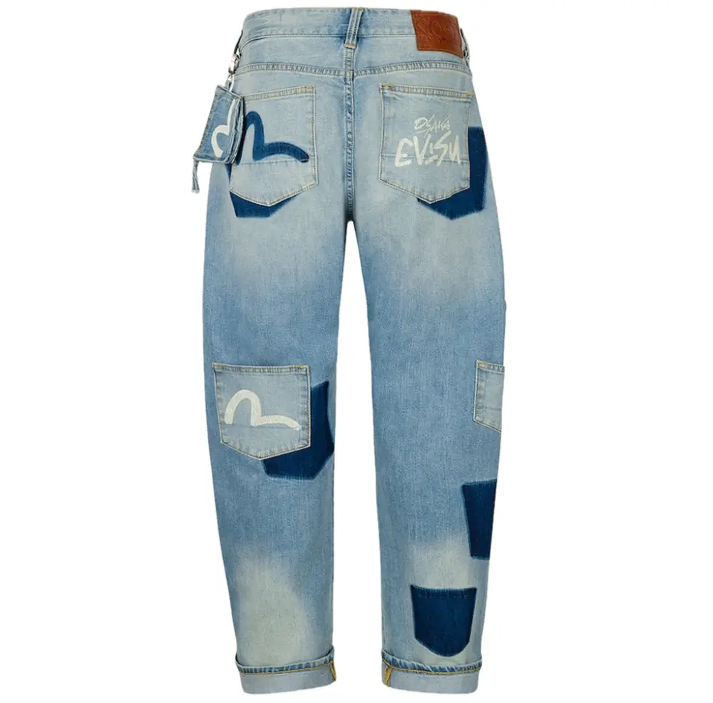 Quần Evisu Multi-Pocket Seagull Print Jeans 'Indigo' 2ESHTM5JE10233DDN