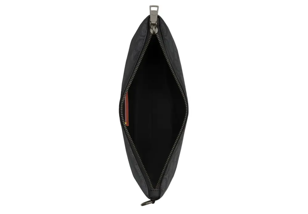Alternative view of Túi Coach Pouch In Signature Canvas ‘Black’ CCF32-QBMI5