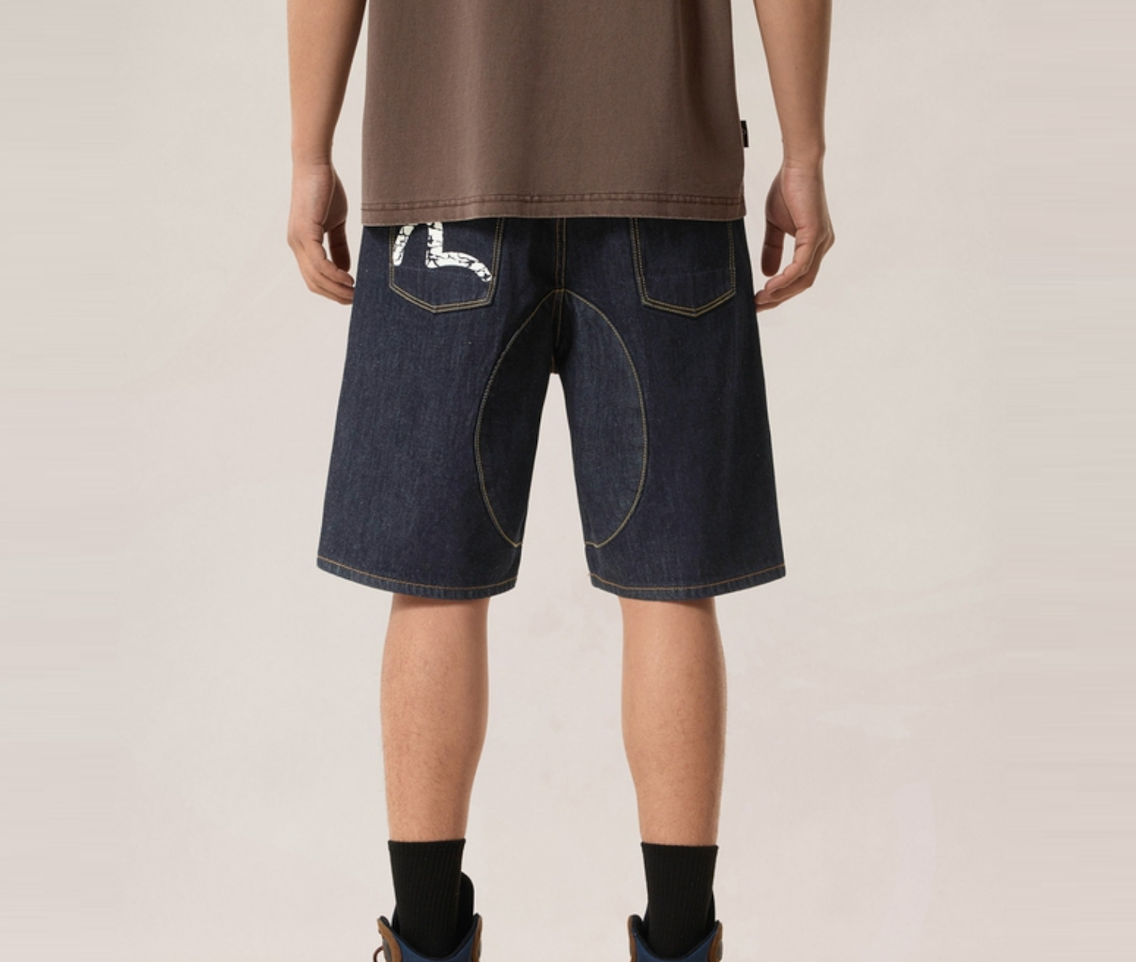Alternative view of Quần Evisu Seagull Print ‘Indigo’ 2ESHTM6DS7055XXDN