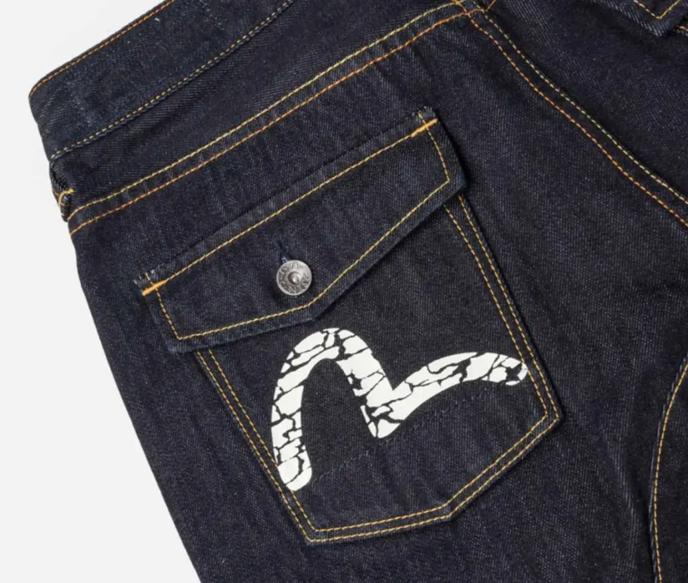 Quần Evisu Seagull Print ‘Indigo’ 2ESHTM6DS7055XXDN - Ảnh 4