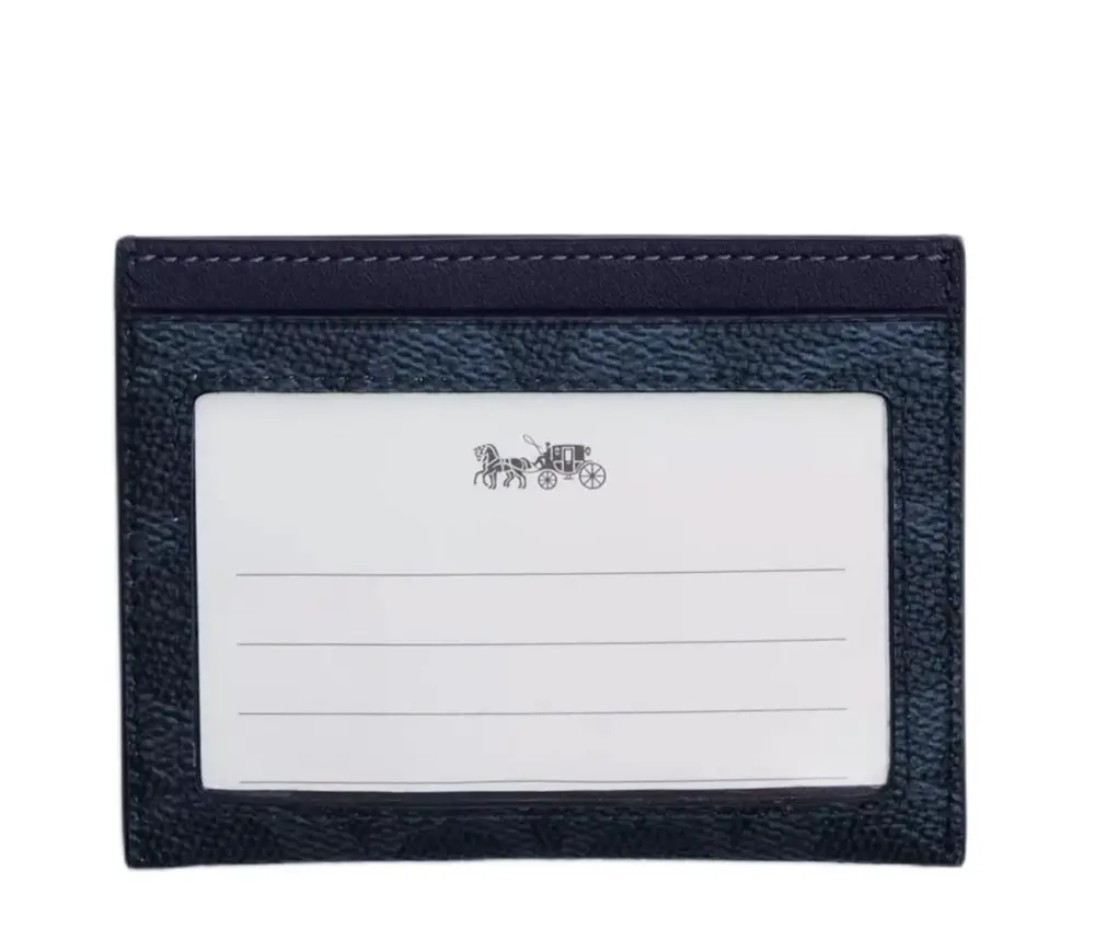 Alternative view of Ví Coach Signature Slim Card Holder ‘Navy’ CBJ95-Y3T
