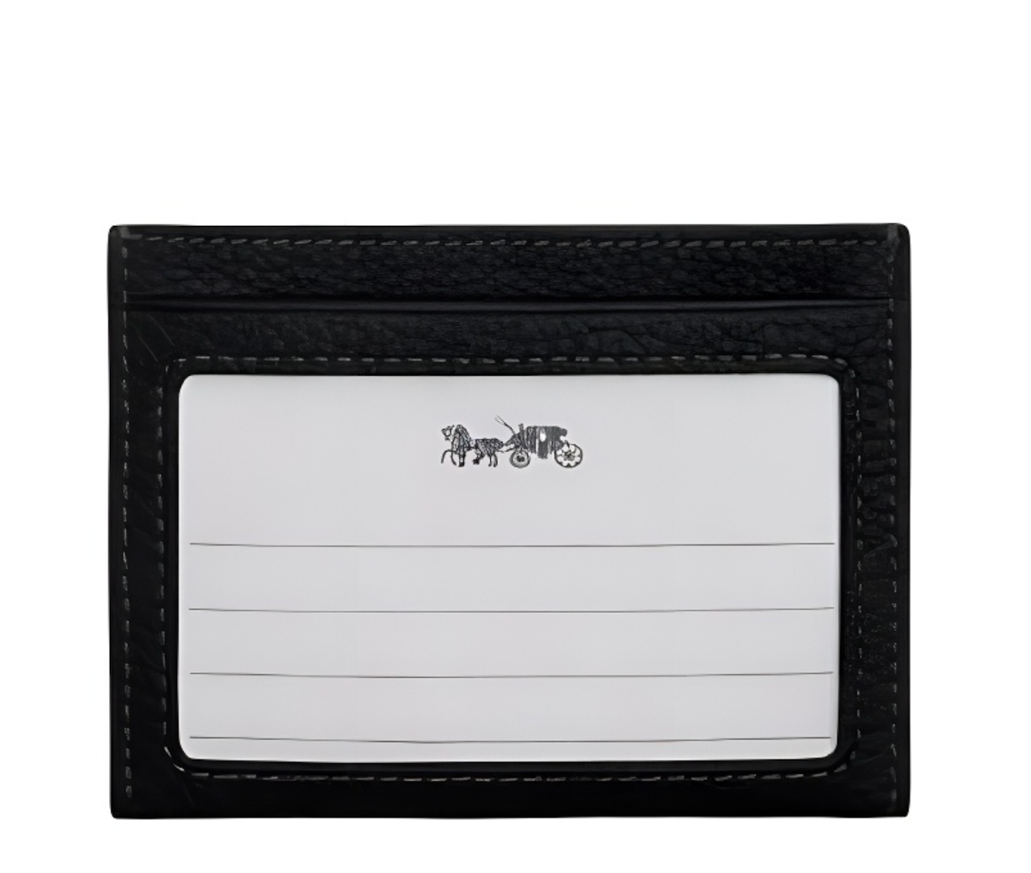 Alternative view of Ví Coach Signature Slim Card Case ‘Black’ CAK21-L77