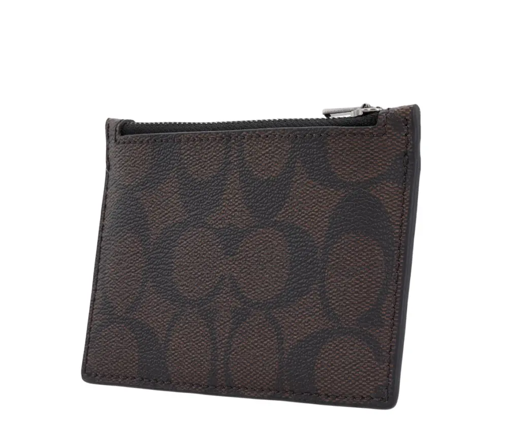 Ví Coach Zip Card Case ‘Brown’ C9995-QBUCY - Ảnh 3
