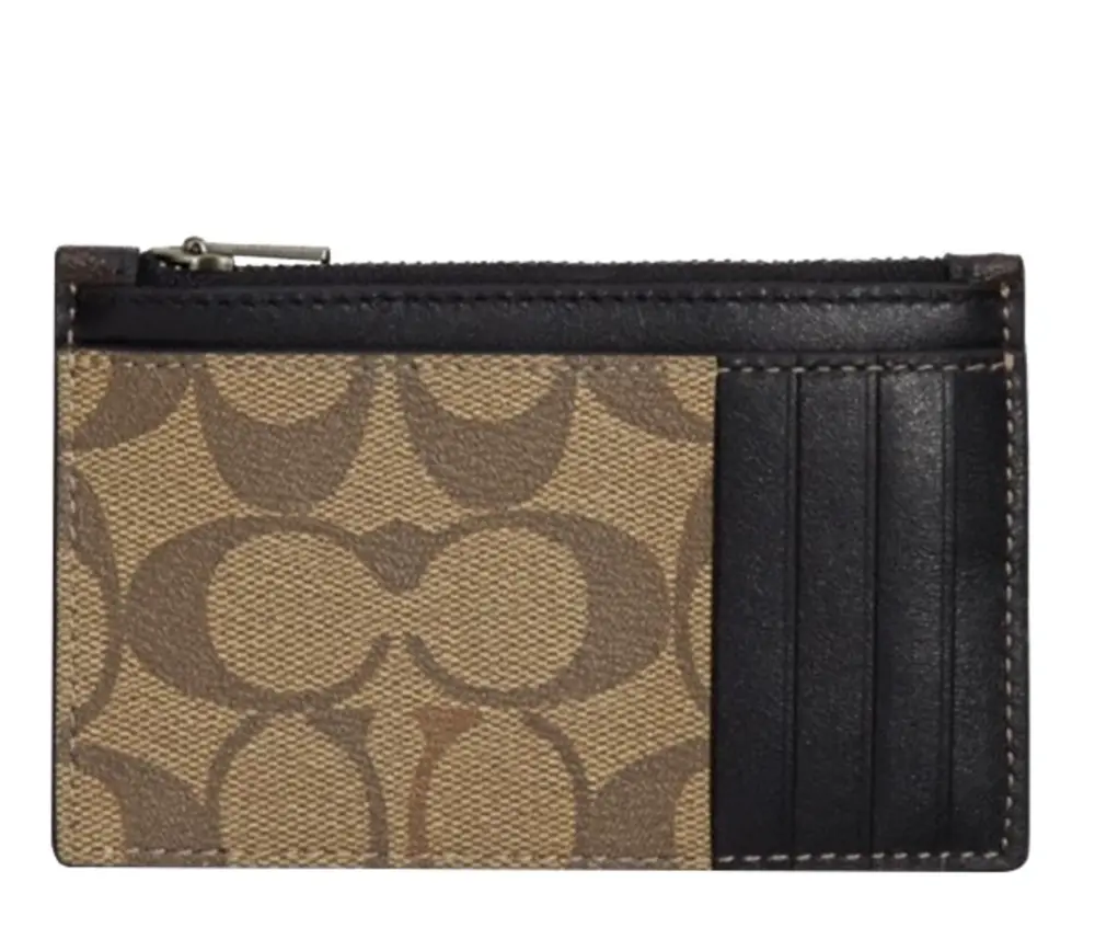 Ví Coach Zip Card Case ‘Brown’ C9995-QBUCY - Ảnh 5