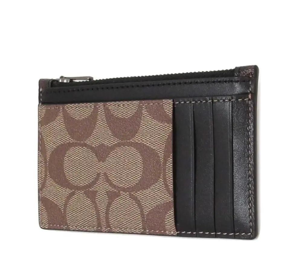 Alternative view of Ví Coach Zip Card Case ‘Brown’ C9995-QBUCY