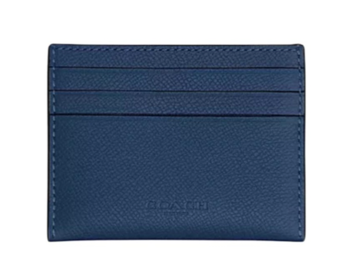 Alternative view of Ví Coach Leather Card Case ‘Blue’ CL253-DEB
