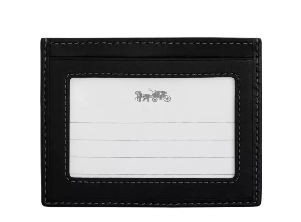 Alternative view of Ví Coach Slim Id Card Case ‘Black’ CAJ47-BLK