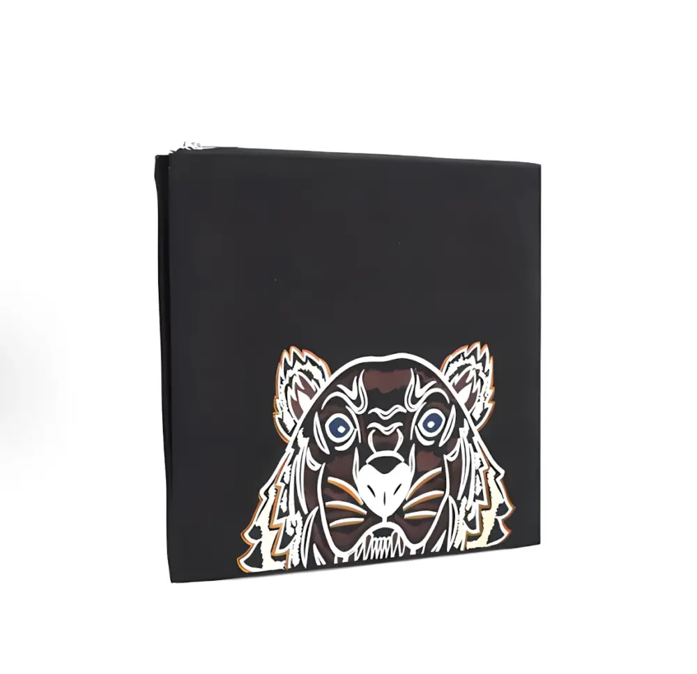 Túi Kenzo Canvas Tiger Logo Clutch 'Black' 5PM322F20-99G - Ảnh 3