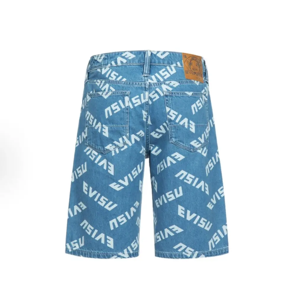 Quần Evisu Denim Short 'Blue' 2ESHTM3SH107RXCT - Ảnh 5