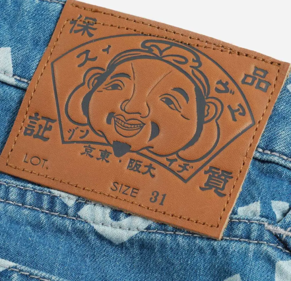 Alternative view of Quần Evisu Denim Short 'Blue' 2ESHTM3SH107RXCT
