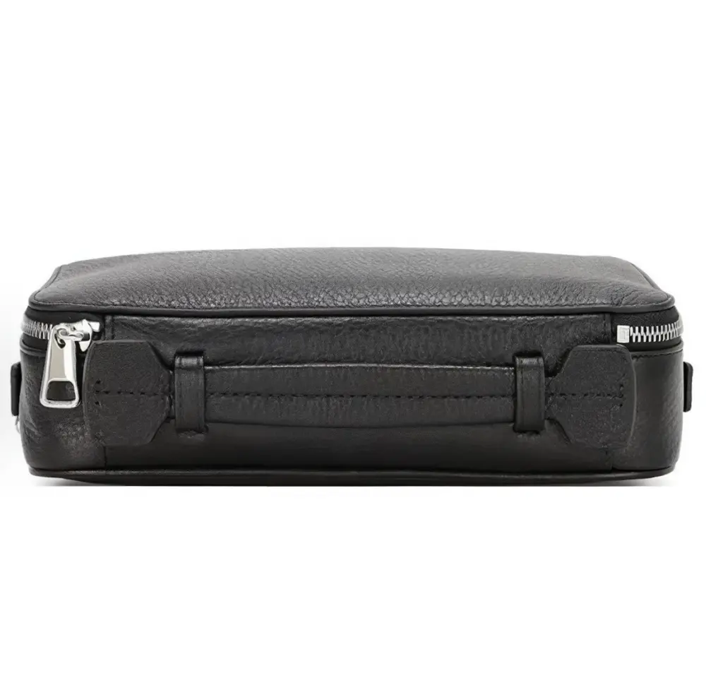 Túi Bally Leather Pouch 'Black' 6182404 - Ảnh 3